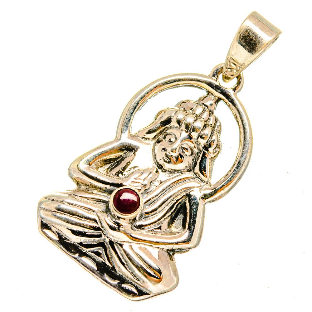 Ruby Pendants handcrafted by Anasilvercos - PD9792