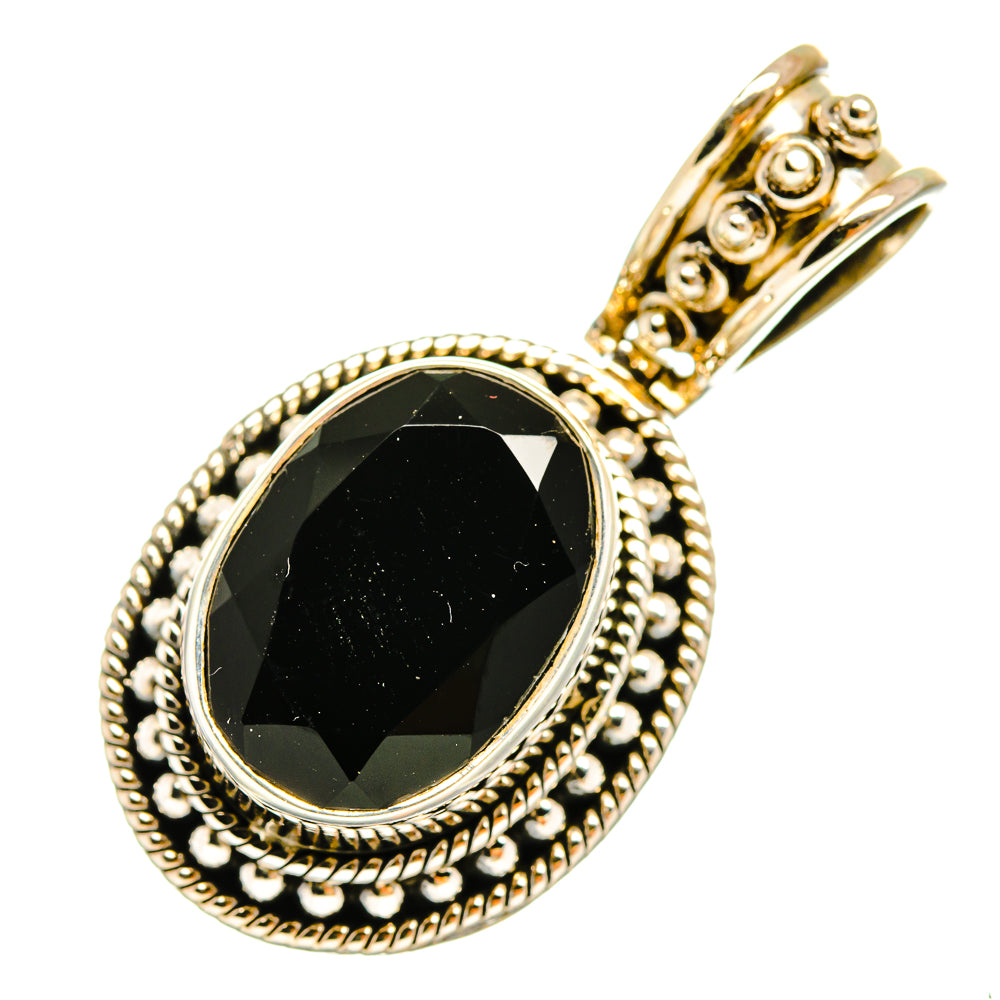 Black Onyx Pendants handcrafted by Anasilvercos - PD9803