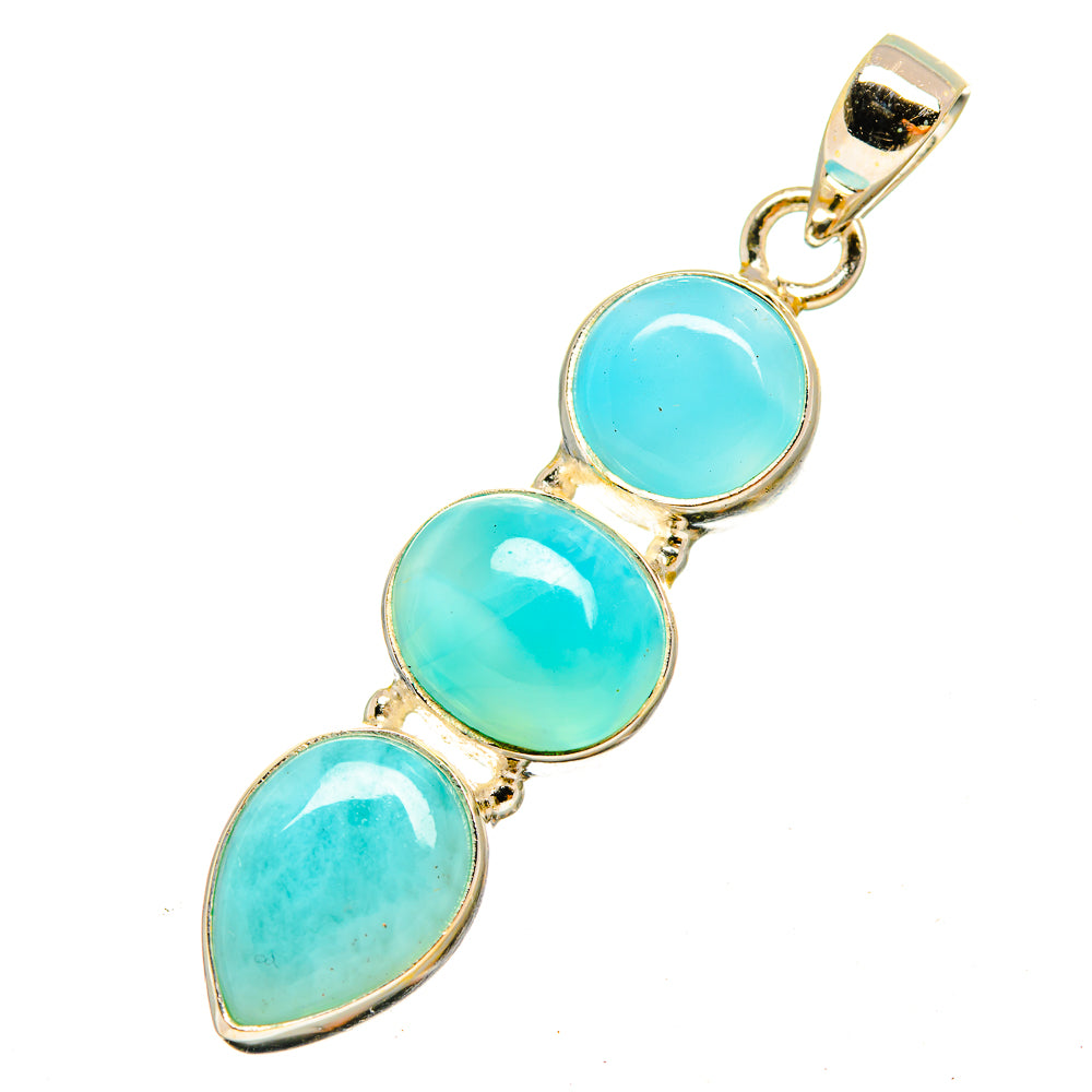 Larimar Pendants handcrafted by Anasilvercos - PD9817