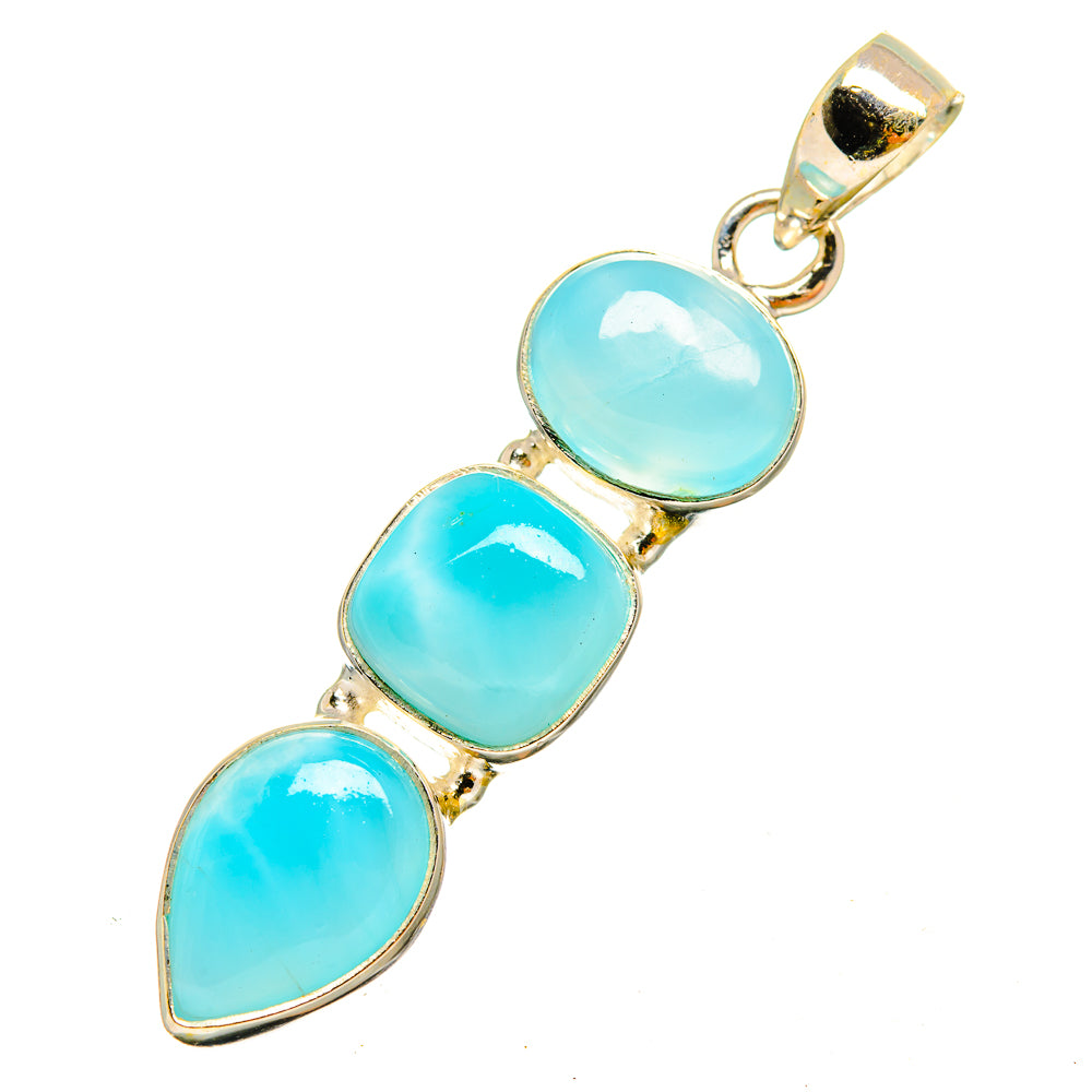 Larimar Pendants handcrafted by Anasilvercos - PD9818