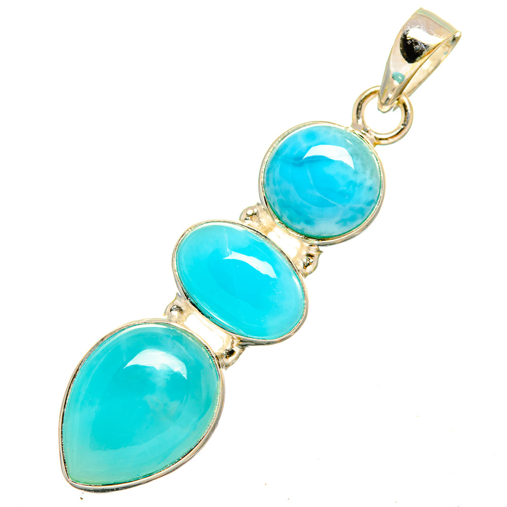 Larimar Pendants handcrafted by Anasilvercos - PD9820