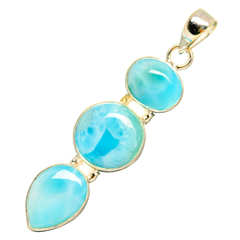 Larimar Pendants handcrafted by Anasilvercos - PD9821