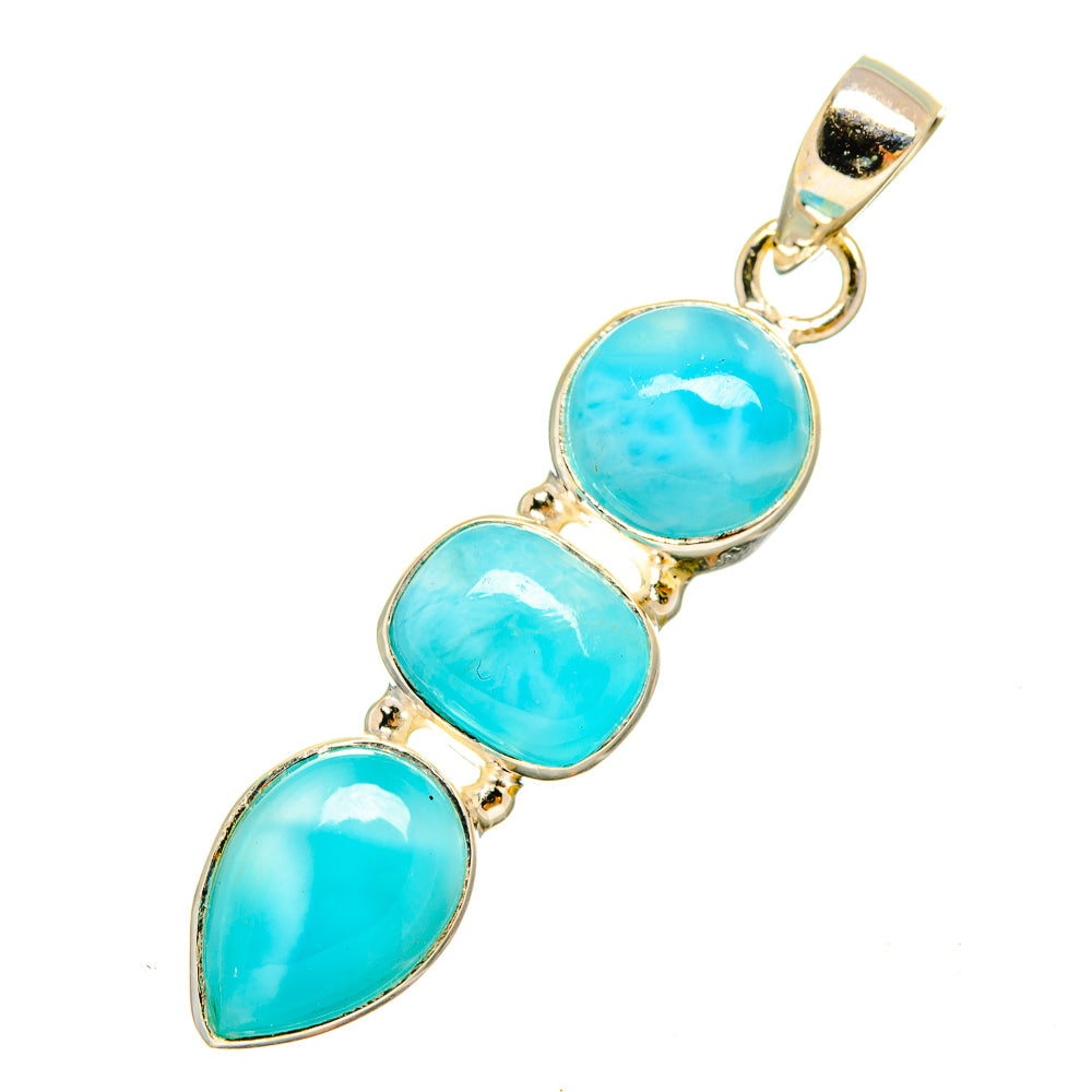 Larimar Pendants handcrafted by Anasilvercos - PD9827