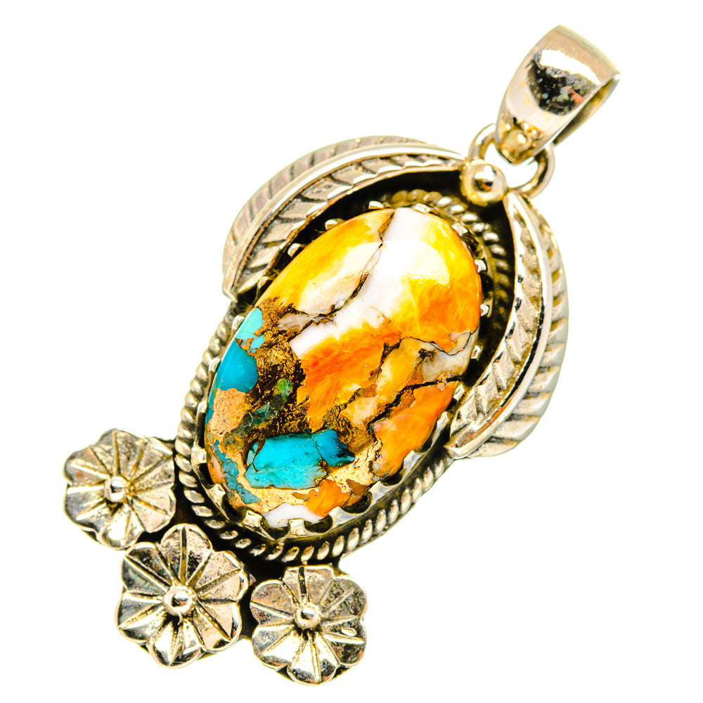 Spiny Oyster Turquoise Pendants handcrafted by Anasilvercos - PD9840