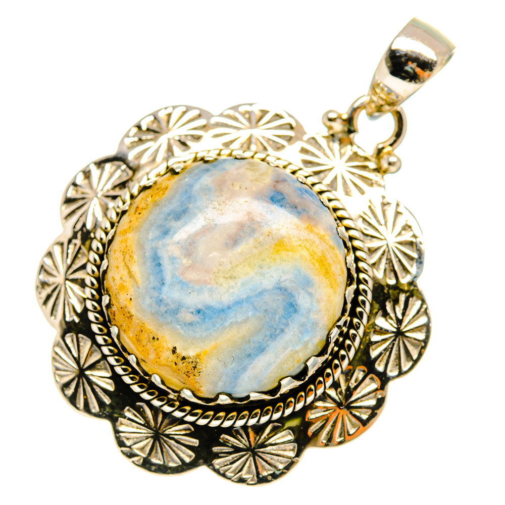 Blue Scheelite Pendants handcrafted by Anasilvercos - PD9841