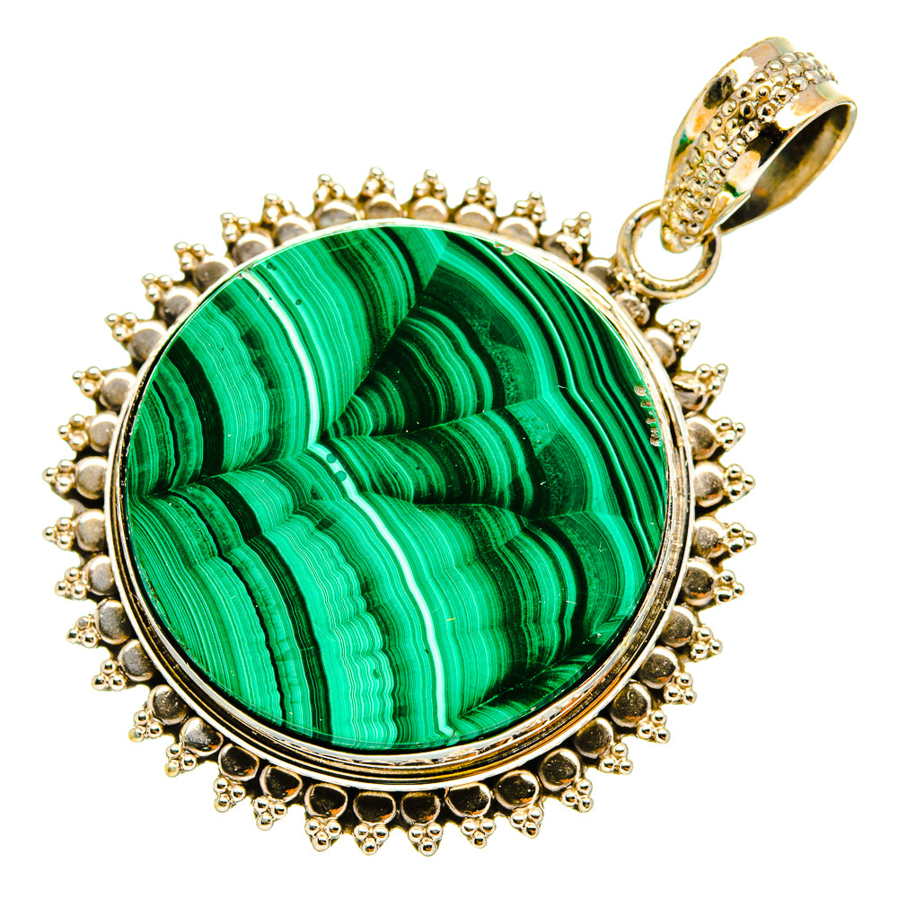 Malachite Pendants handcrafted by Anasilvercos - PD9842
