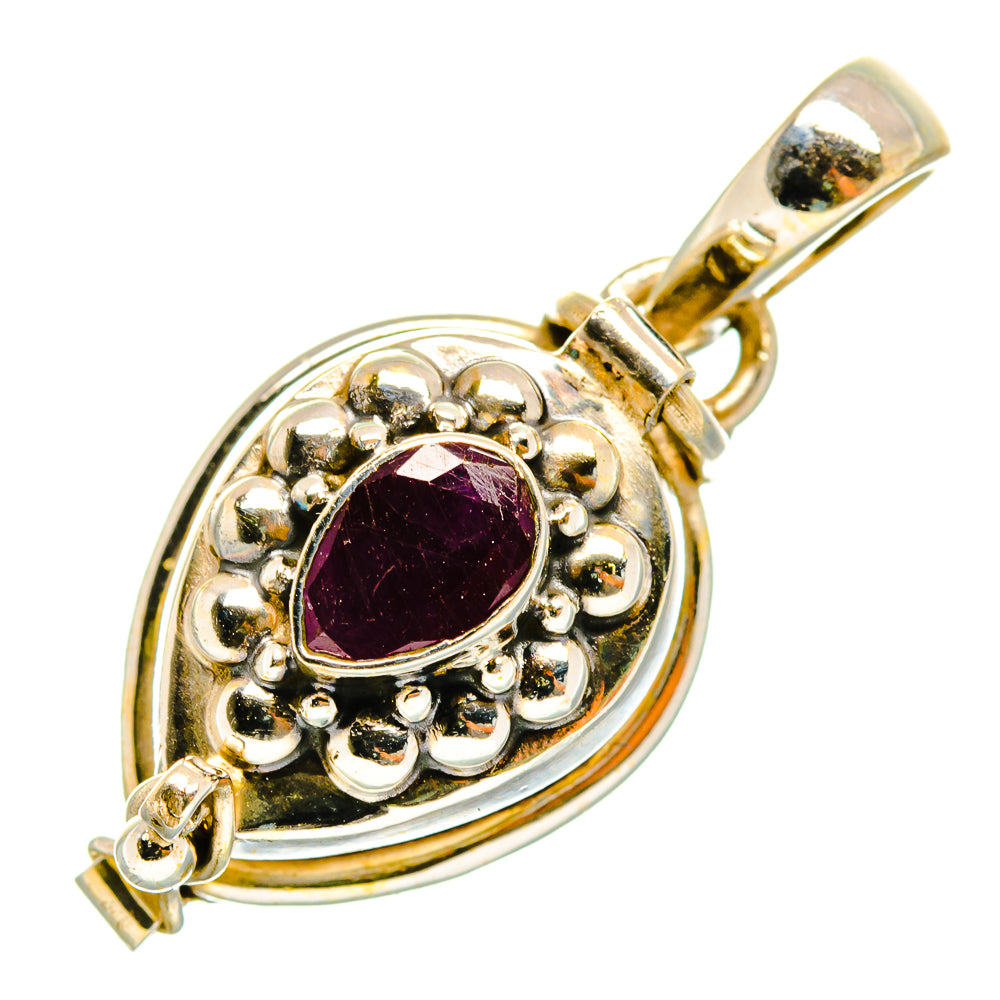 Ruby Pendants handcrafted by Anasilvercos - PD9863