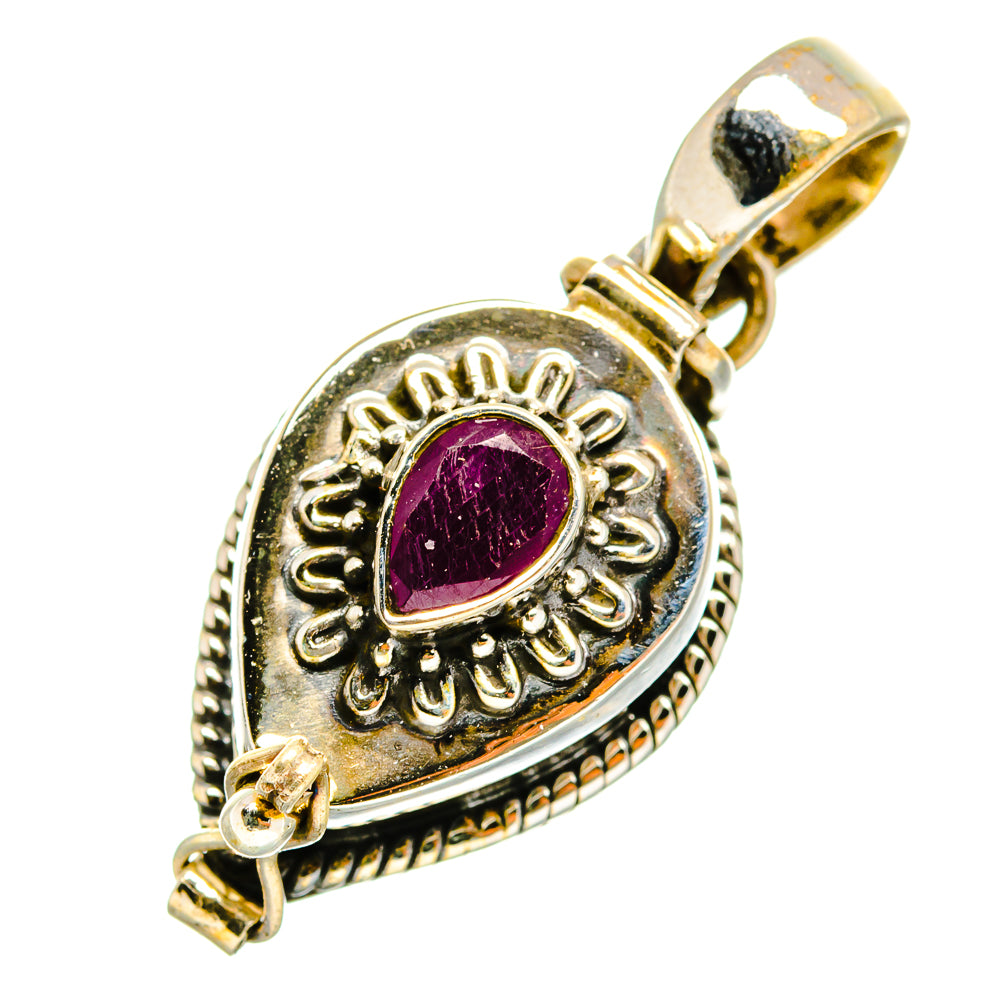 Ruby Pendants handcrafted by Anasilvercos - PD9864