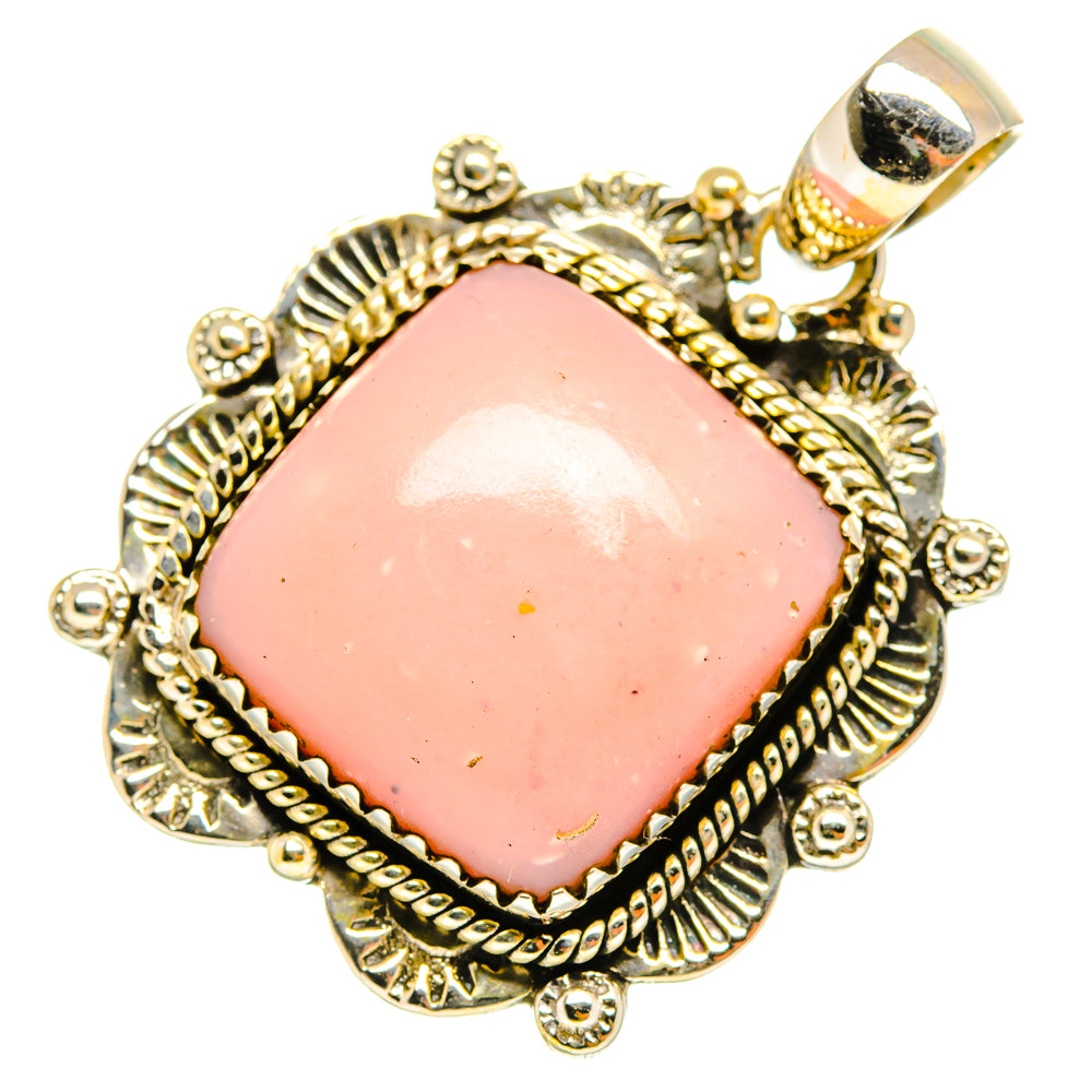 Pink Opal Pendants handcrafted by Anasilvercos - PD9884