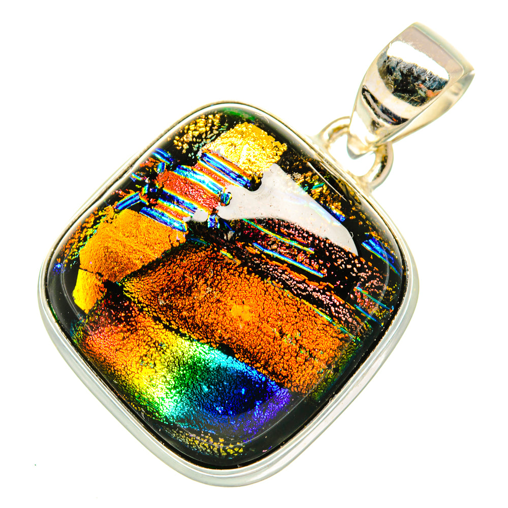 Dichroic Glass Pendants handcrafted by Anasilvercos - PD9889