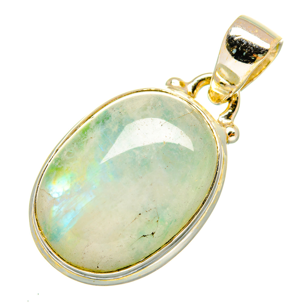 Green Moonstone Pendants handcrafted by Anasilvercos - PD9893