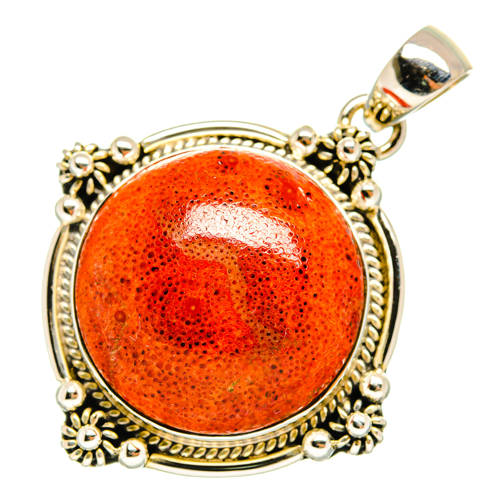 Sponge Coral Pendants handcrafted by Anasilvercos - PD9905
