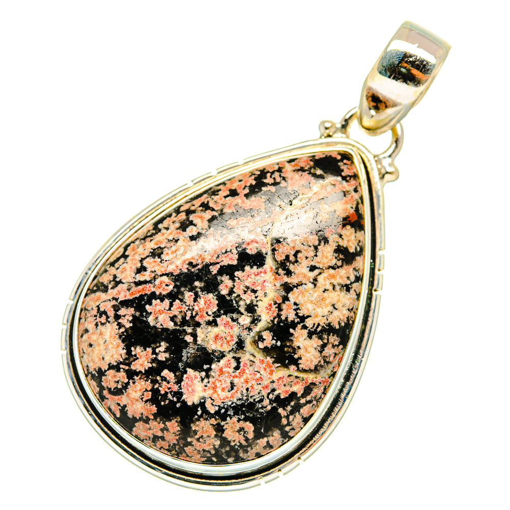 Fireworks Obsidian Pendants handcrafted by Anasilvercos - PD9920