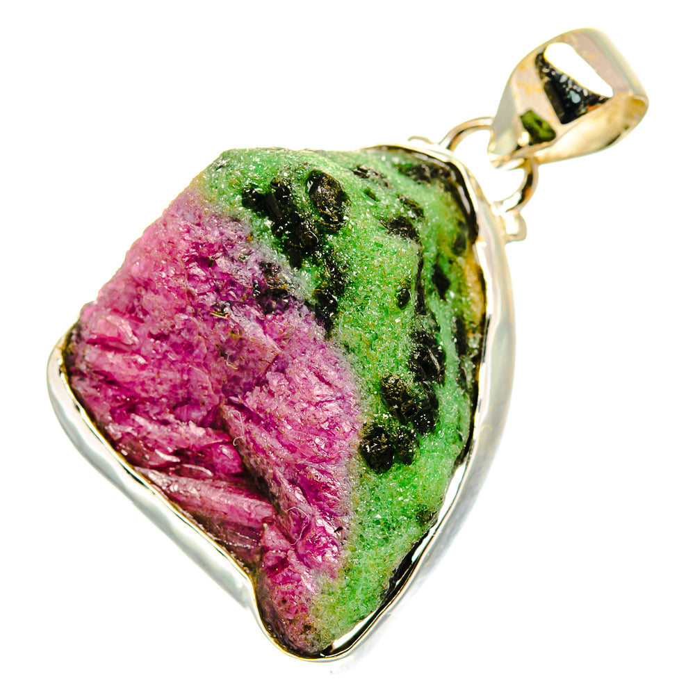 Ruby Zoisite Pendants handcrafted by Anasilvercos - PD9924
