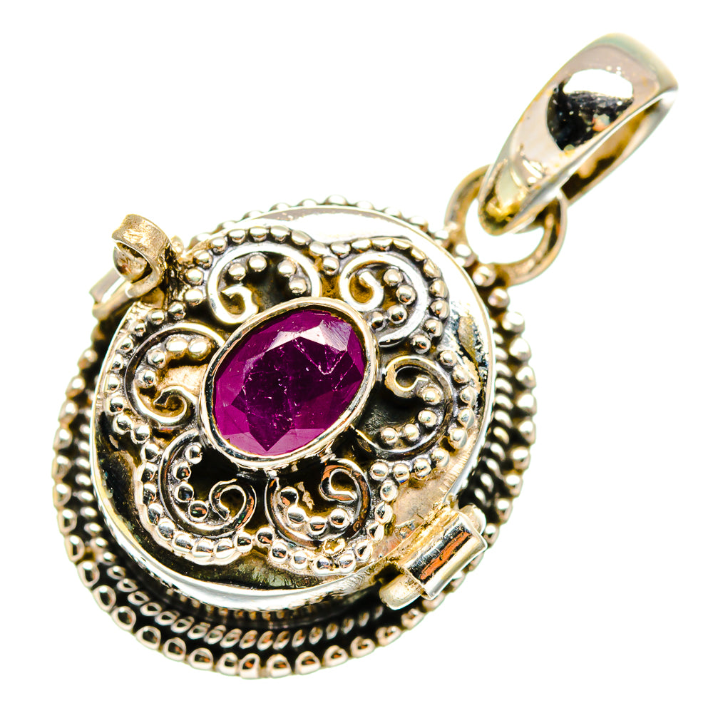 Ruby Pendants handcrafted by Anasilvercos - PD9943