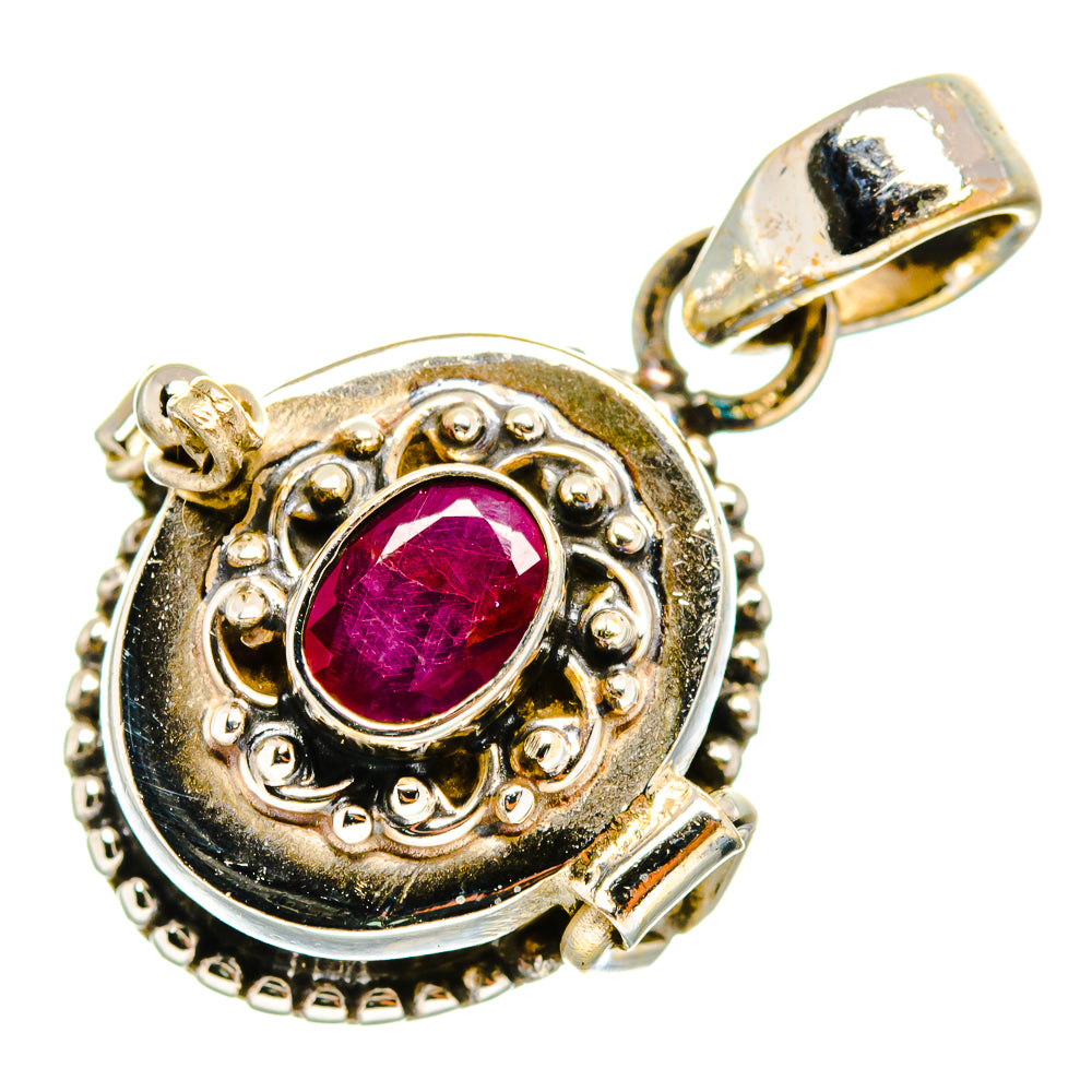 Ruby Pendants handcrafted by Anasilvercos - PD9945