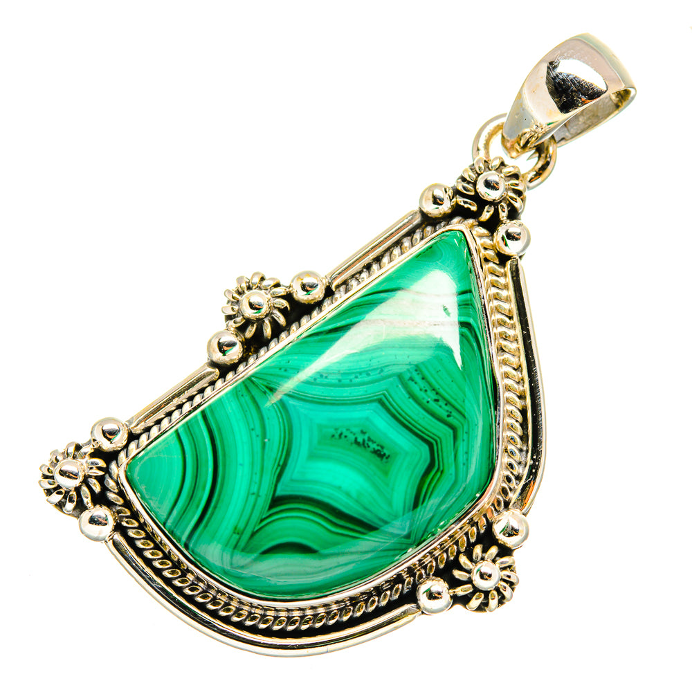 Malachite Pendants handcrafted by Anasilvercos - PD9956