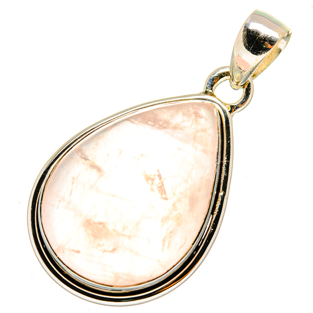 Rose Quartz Pendants handcrafted by Anasilvercos - PD9967