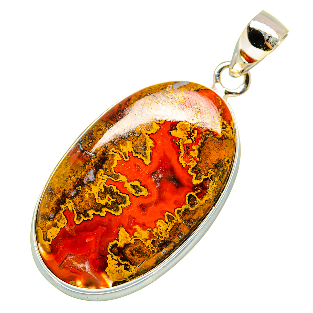 Moroccan Agate Pendants handcrafted by Anasilvercos - PD9985