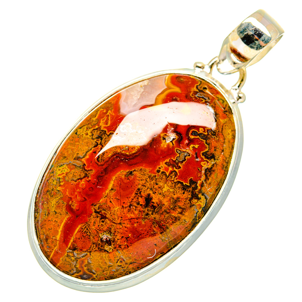 Moroccan Agate Pendants handcrafted by Anasilvercos - PD9986