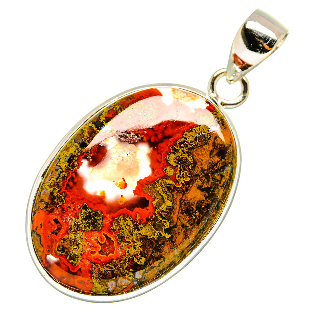 Moroccan Agate Pendants handcrafted by Anasilvercos - PD9987