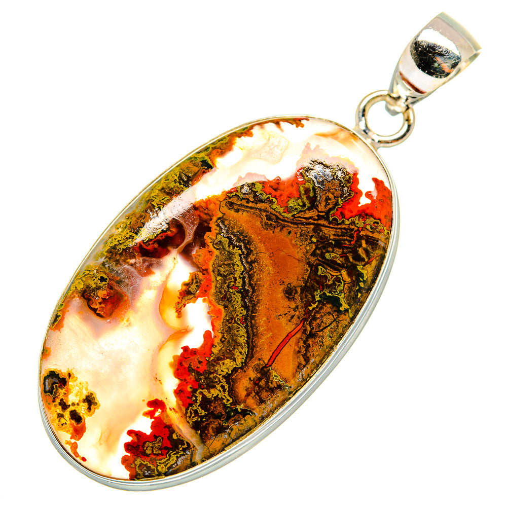 Moroccan Agate Pendants handcrafted by Anasilvercos - PD9988