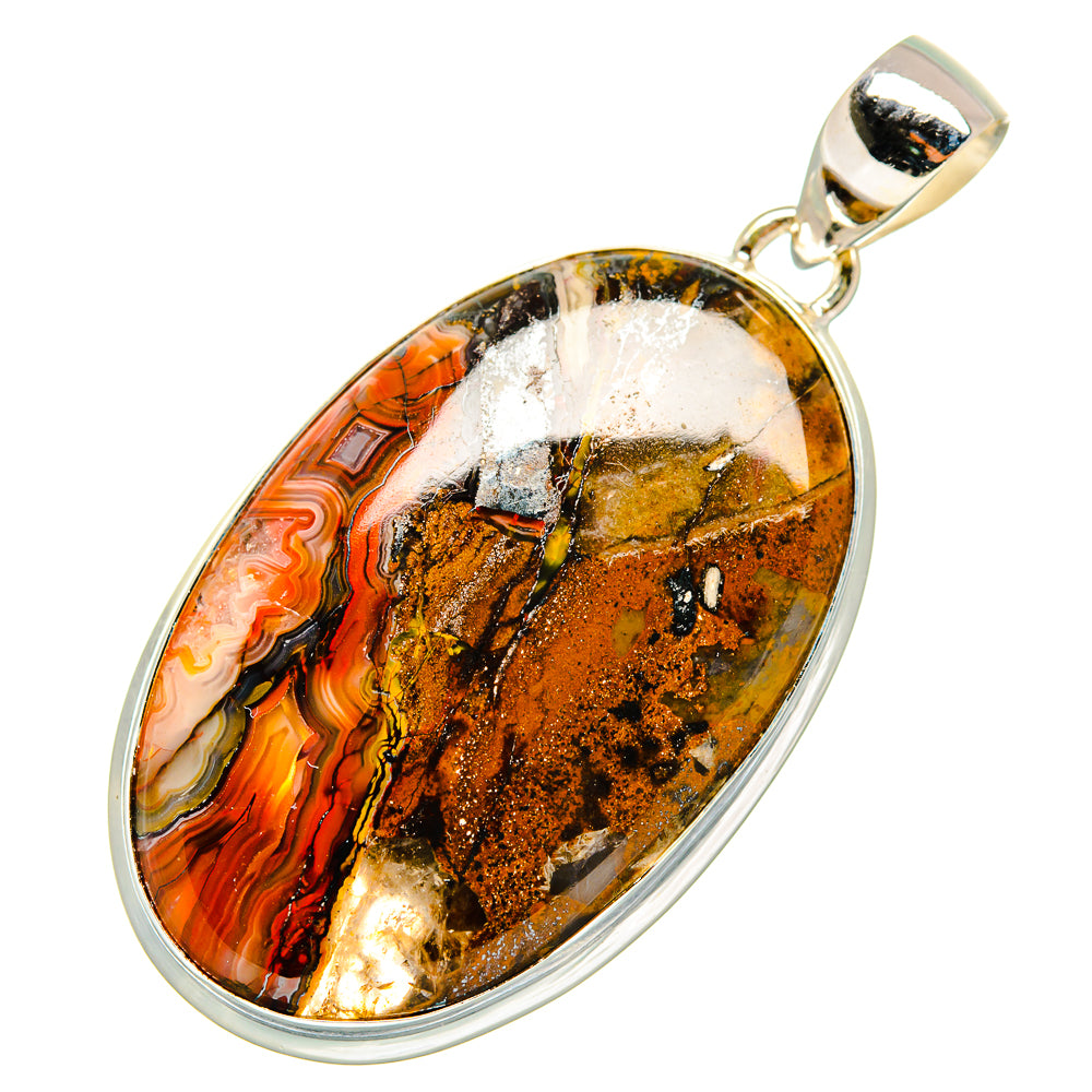 Moroccan Agate Pendants handcrafted by Anasilvercos - PD9989