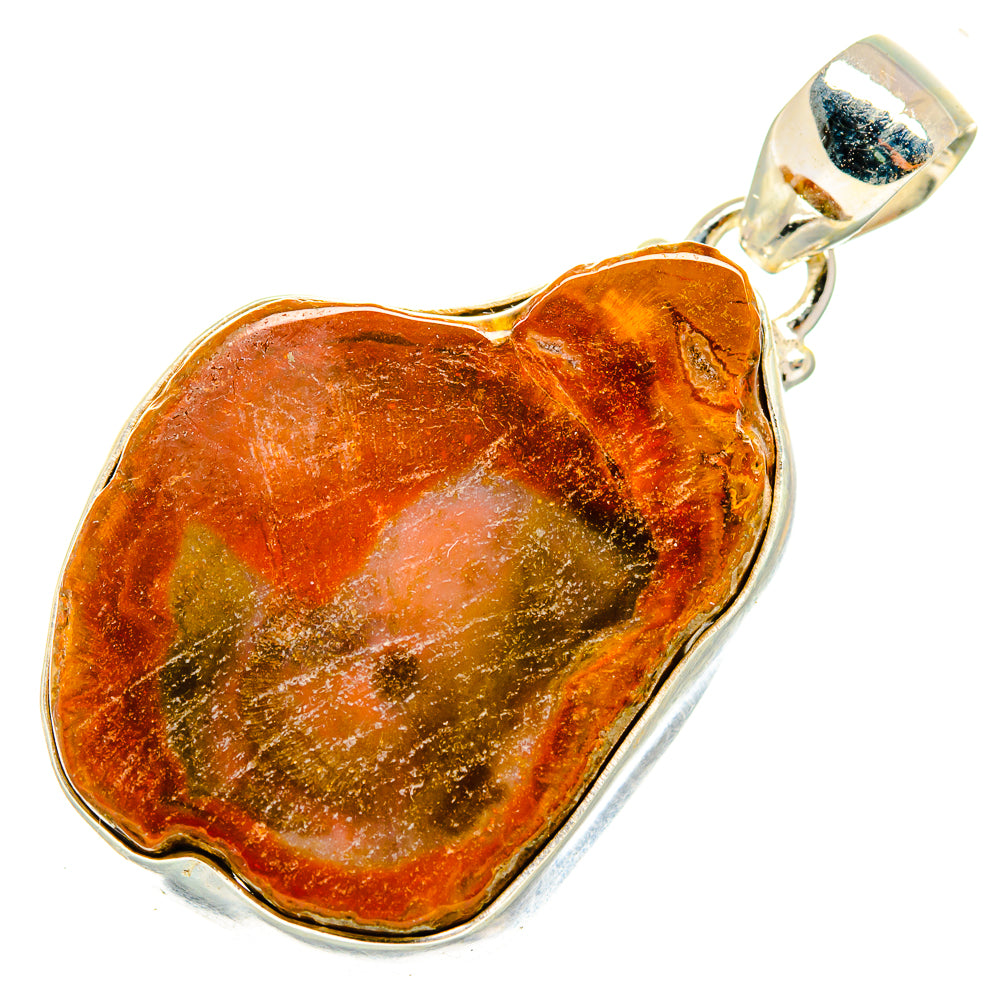 Petrified Wood Pendants handcrafted by Anasilvercos - PD9991