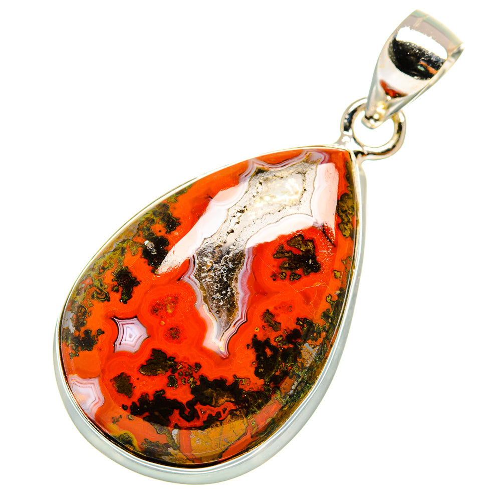Moroccan Agate Pendants handcrafted by Anasilvercos - PD9994