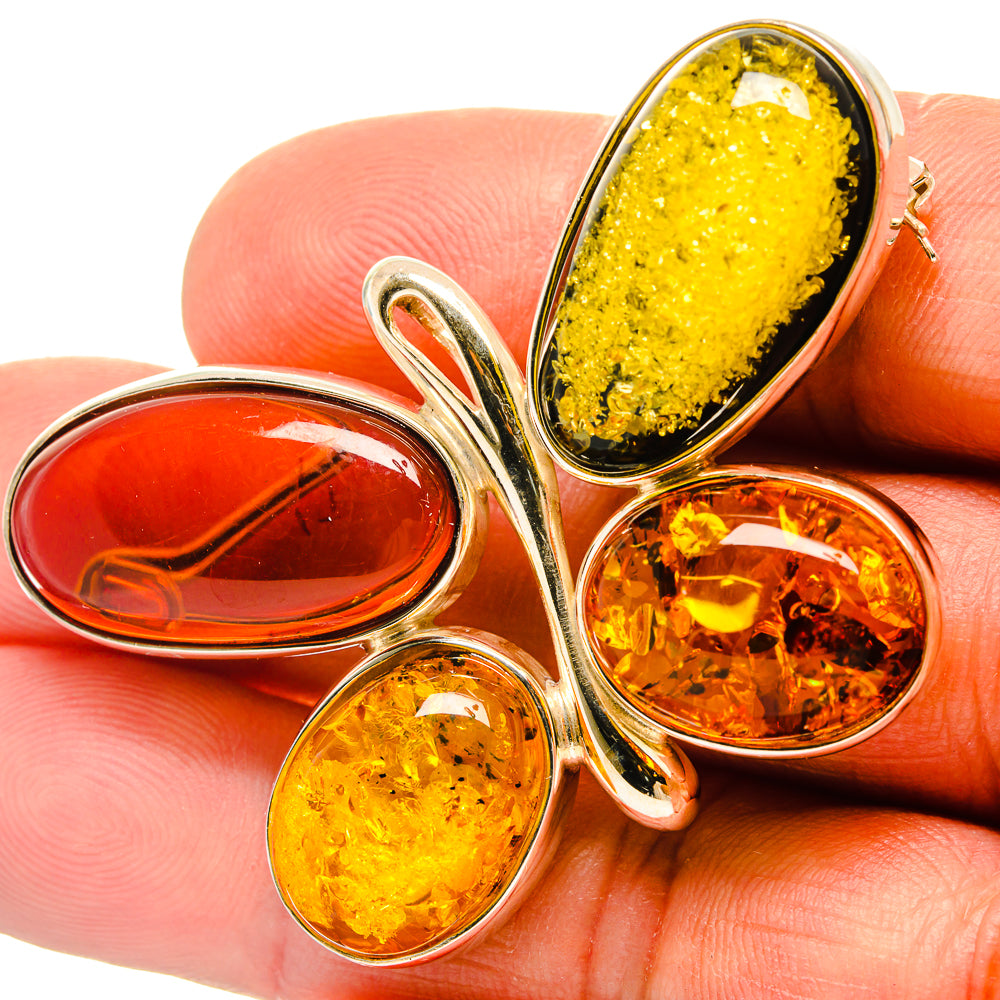 Baltic Amber Pendants handcrafted by Anasilvercos - PINS-pd3368