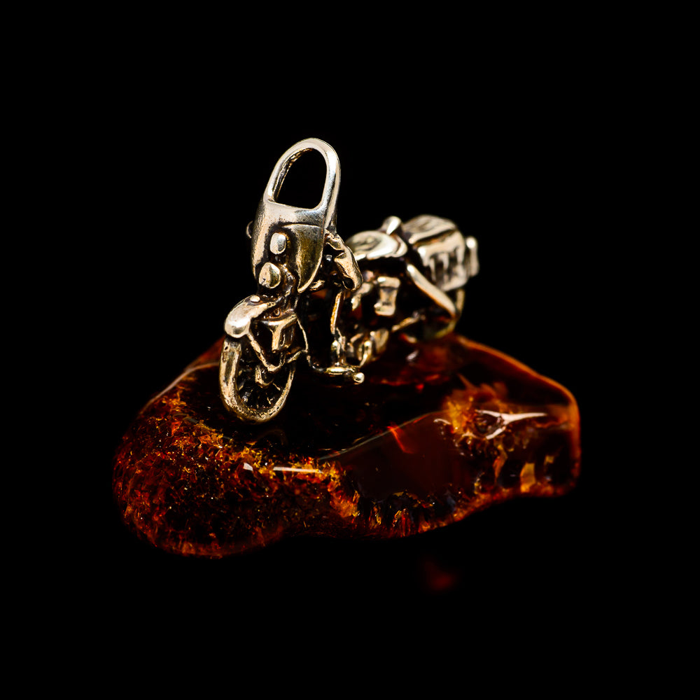 Baltic Amber Charms handcrafted by Anasilvercos - PW1010