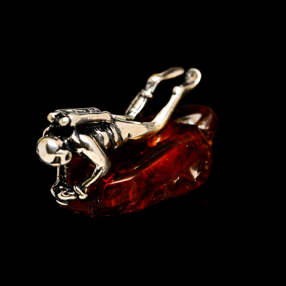 Baltic Amber Charms handcrafted by Anasilvercos - PW1043