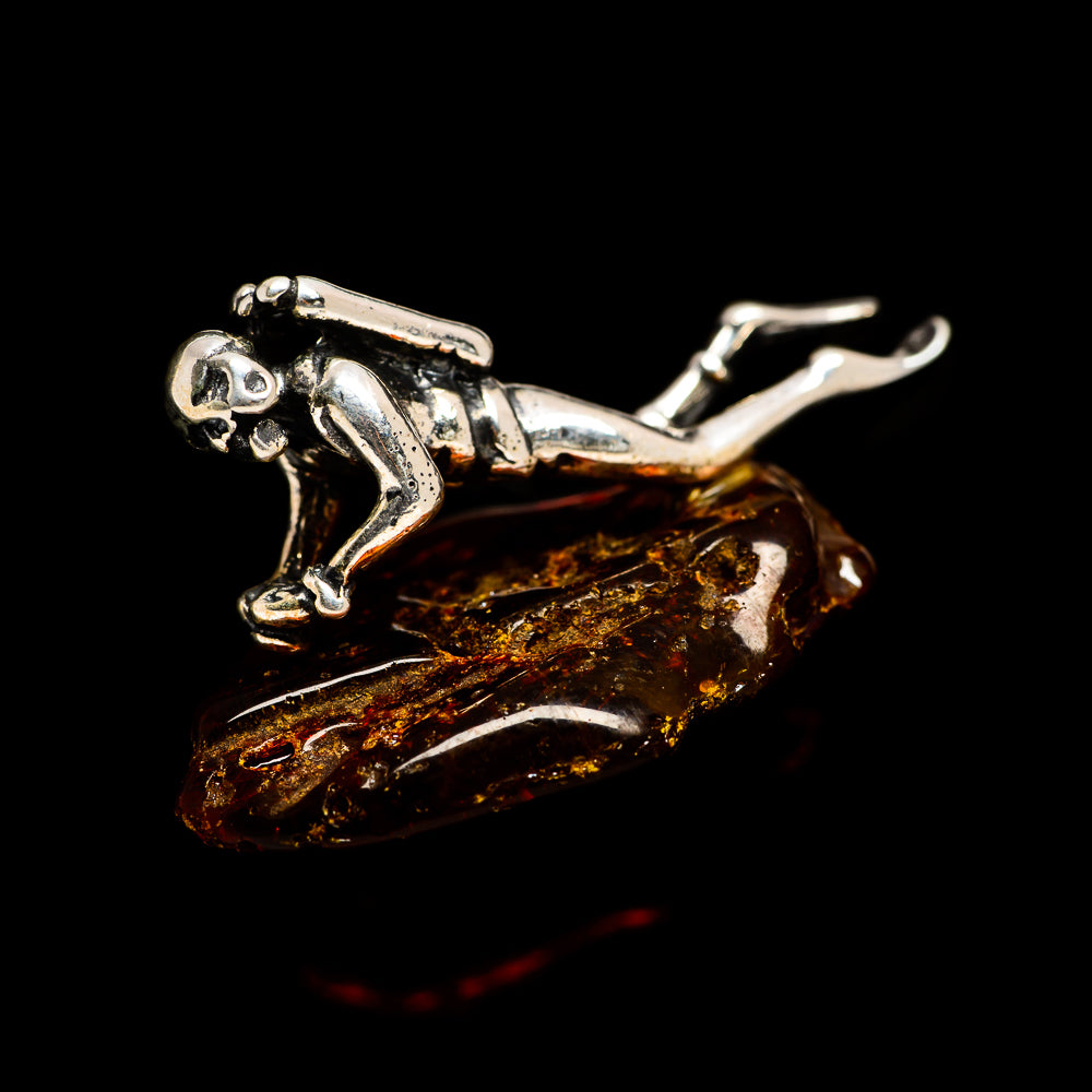 Baltic Amber Charms handcrafted by Anasilvercos - PW1047