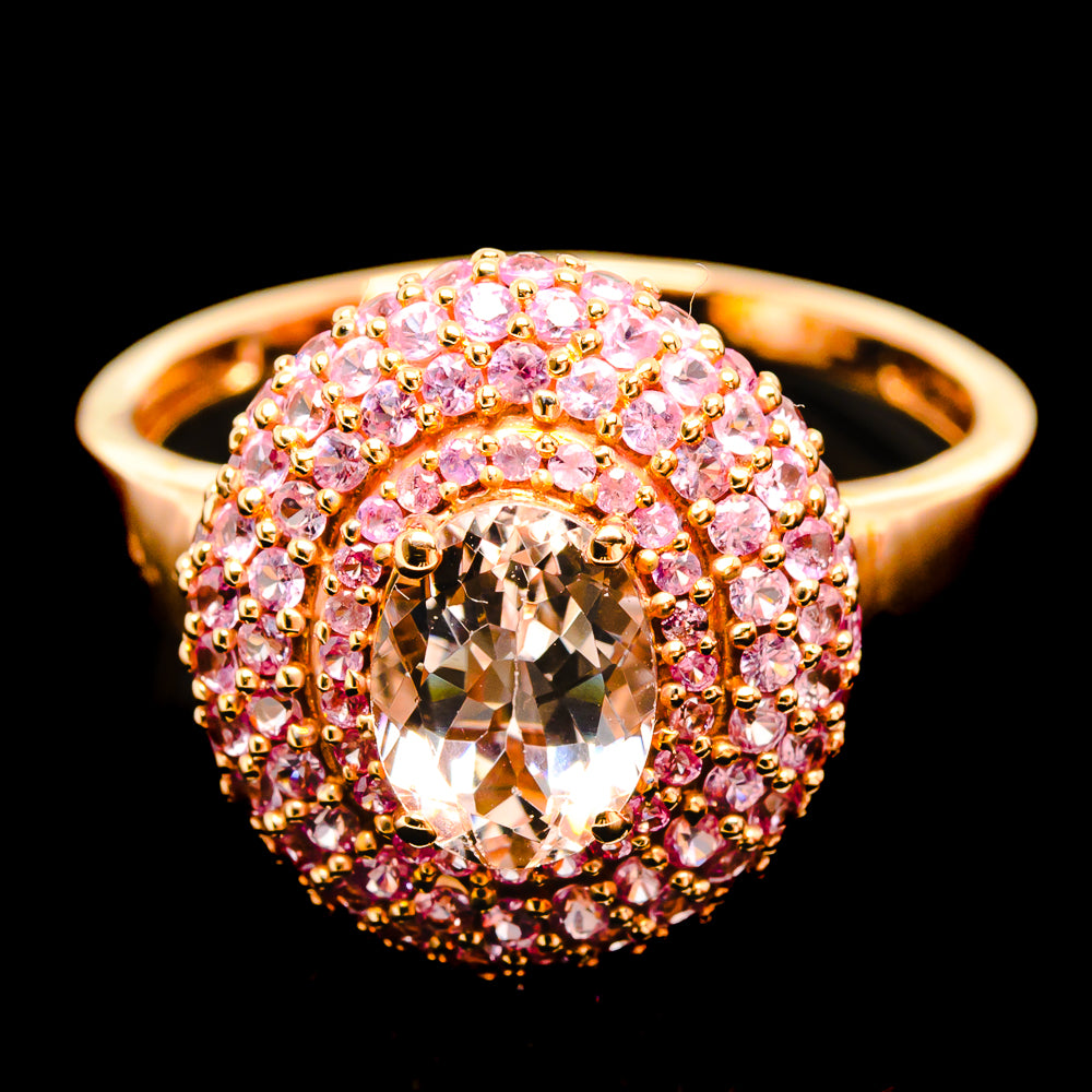 Morganite Rings handcrafted by Anasilvercos - R0596-MG - Photo 2