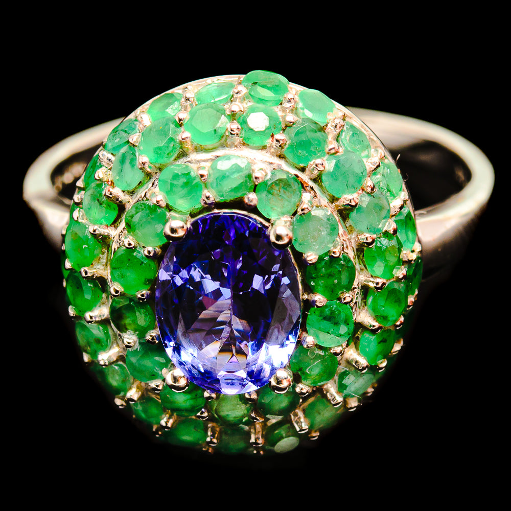 Tanzanite Rings handcrafted by Anasilvercos - R0596-TZ - Photo 2
