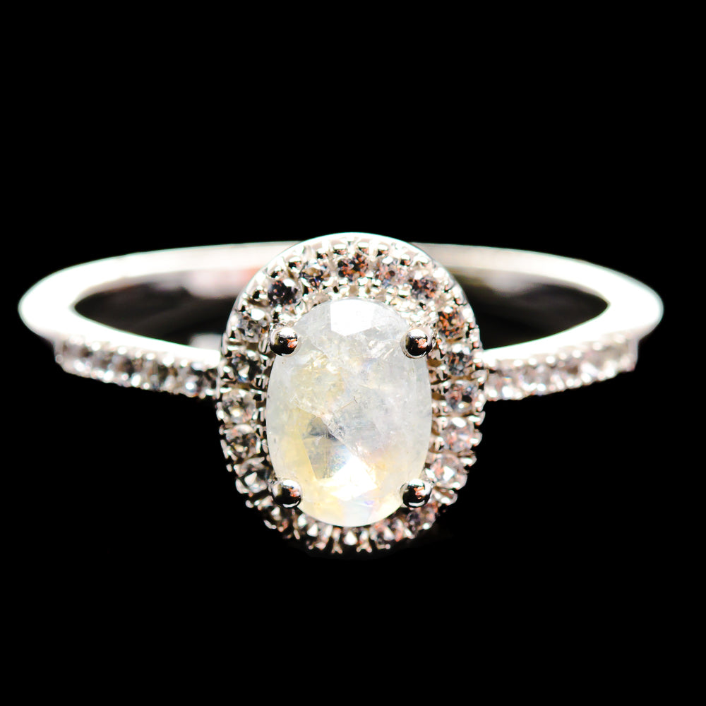 Moonstone Rings handcrafted by Anasilvercos - R12907-MOON-SIZE-6 - Photo 2