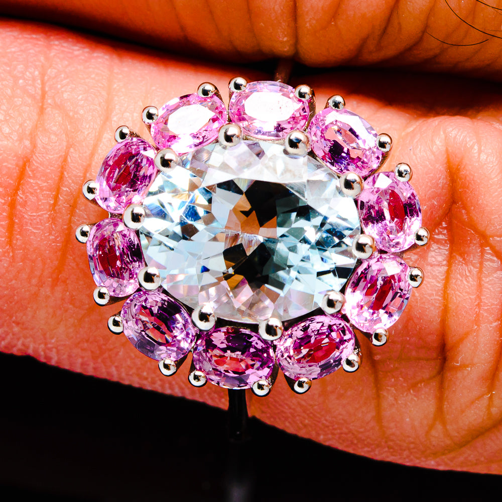 Aquamarine Rings handcrafted by Anasilvercos - R17003-AQUA-SIZE-7 - Photo 3