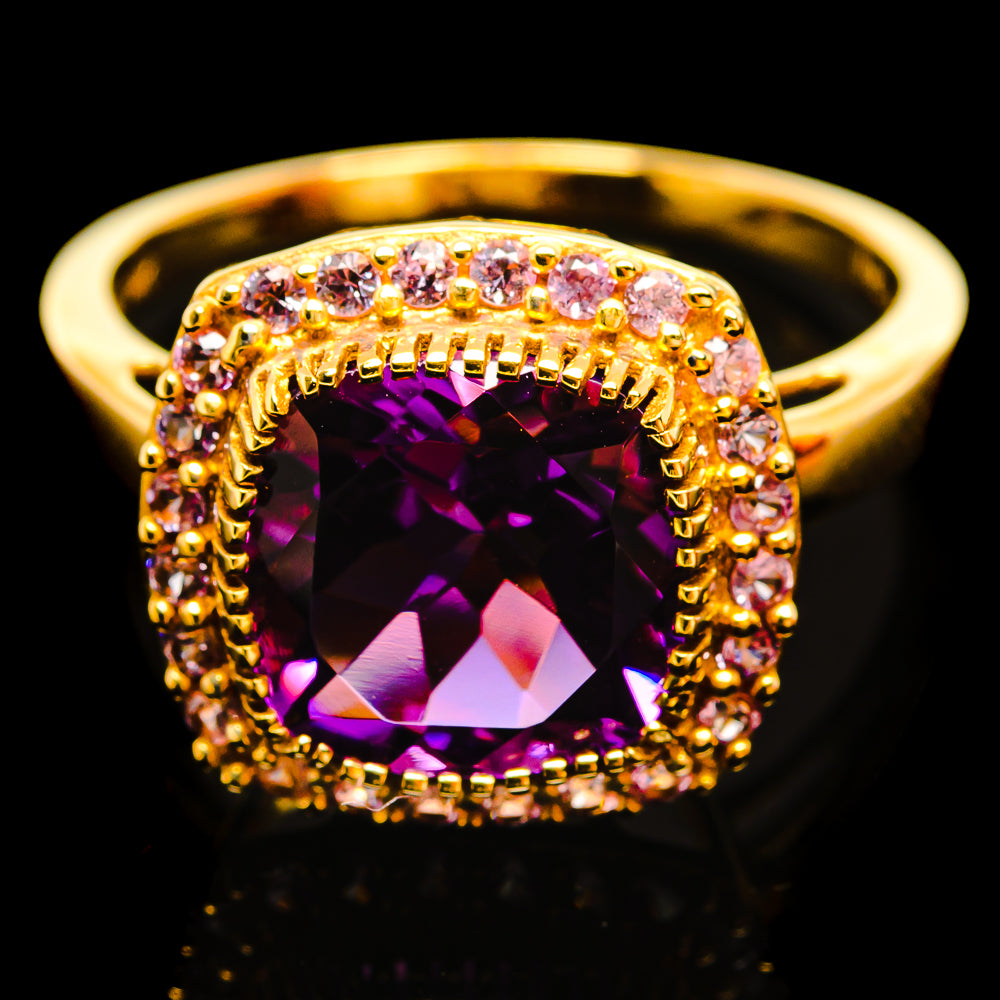 Amethyst Rings handcrafted by Anasilvercos - R17300-AMT - Photo 2