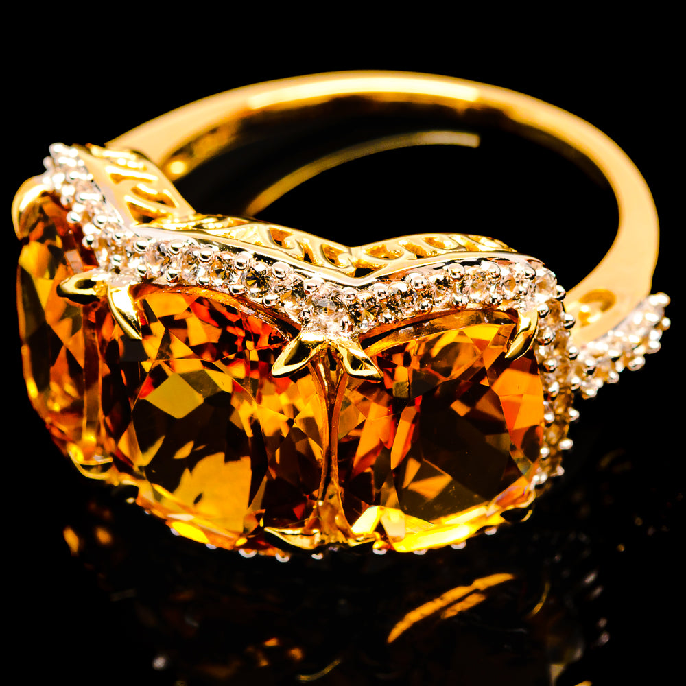 Citrine Rings handcrafted by Anasilvercos - R17678-CIT