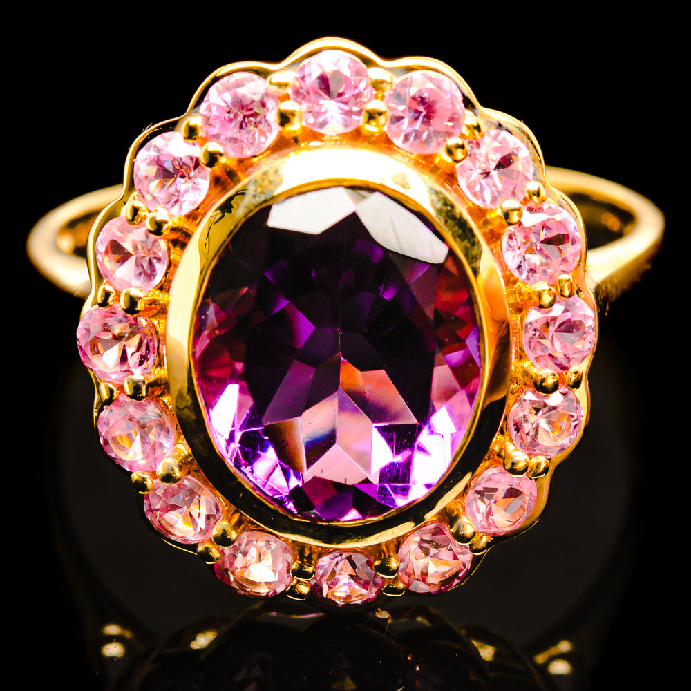 Amethyst Rings handcrafted by Anasilvercos - R22482-AMT - Photo 2
