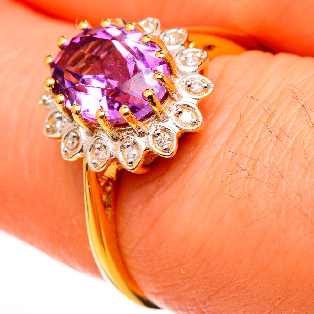 Amethyst Rings handcrafted by Anasilvercos - RING100530