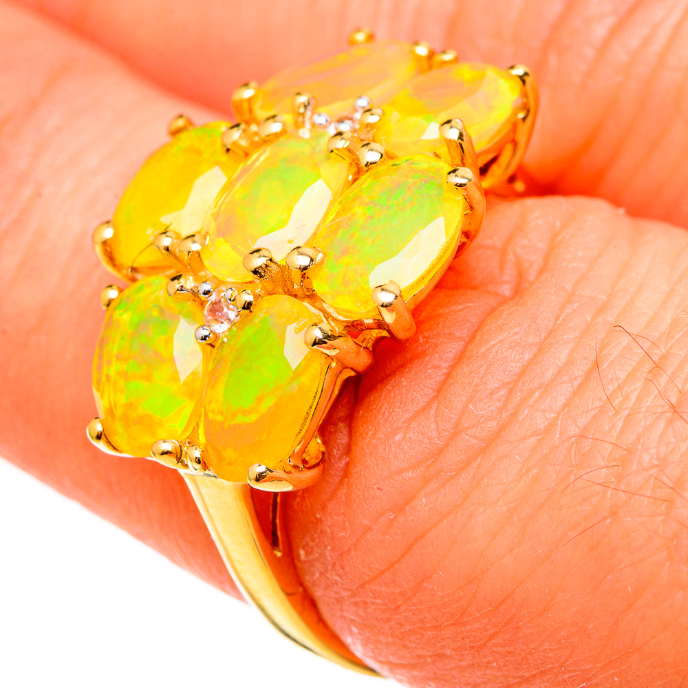 Ethiopian Opal Rings handcrafted by Anasilvercos - RING100563