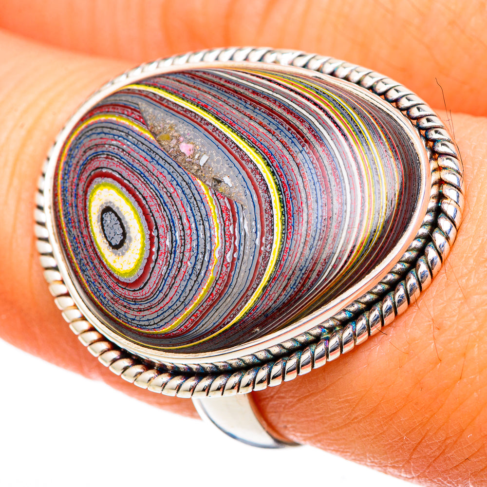 Fordite Rings handcrafted by Anasilvercos - RING101813