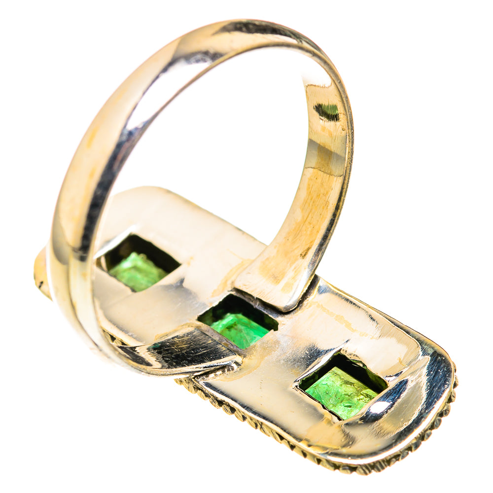 Zambian Emerald Rings handcrafted by Anasilvercos - RING127209 - Photo 3