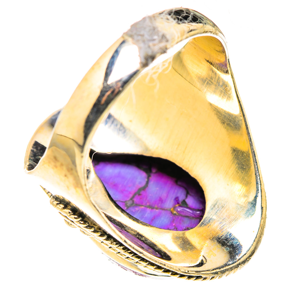 Purple Copper Composite Turquoise Rings handcrafted by Anasilvercos - RING127219 - Photo 3
