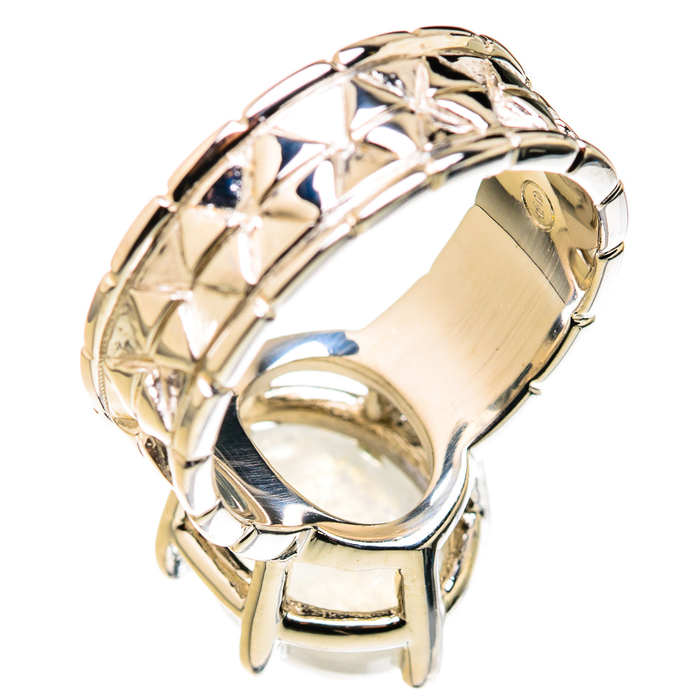 Rainbow Moonstone Rings handcrafted by Anasilvercos - RING127220 - Photo 3