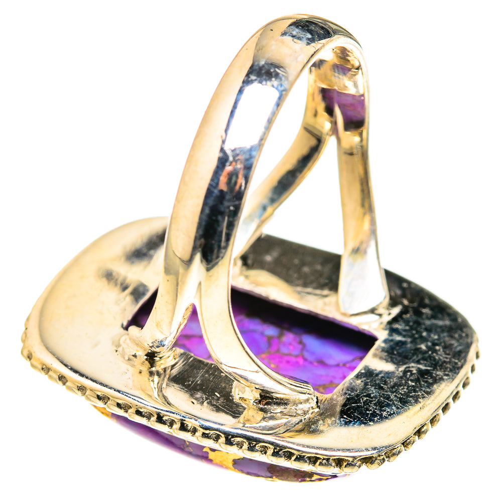 Purple Copper Composite Turquoise Rings handcrafted by Anasilvercos - RING127245 - Photo 3