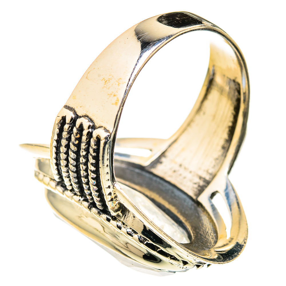 Rainbow Moonstone Rings handcrafted by Anasilvercos - RING127246 - Photo 3