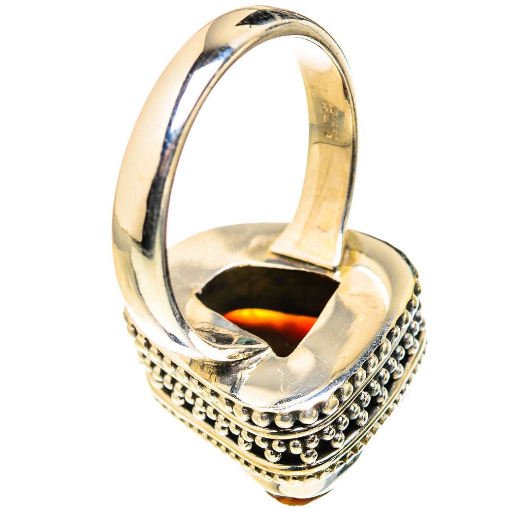 Mexican Fire Agate Rings handcrafted by Anasilvercos - RING127261 - Photo 3