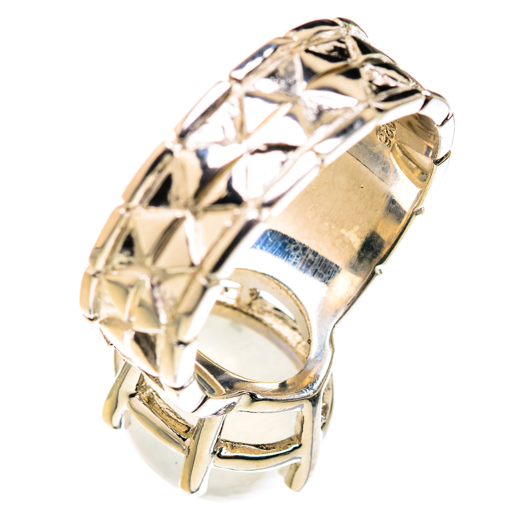 Rainbow Moonstone Rings handcrafted by Anasilvercos - RING127266 - Photo 3